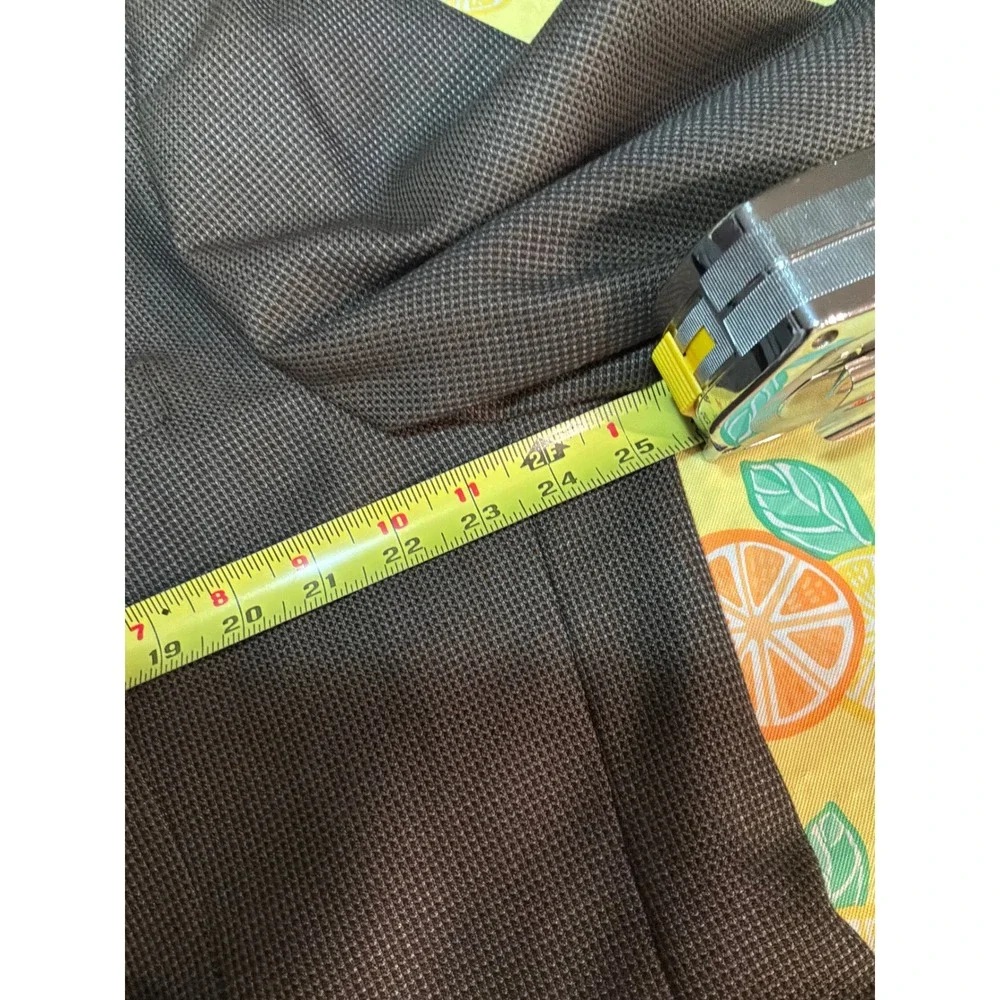 Geoffrey Beene Blazer Mens 48R Brown Micro-Check Two-Button‎ Sport Coat J002